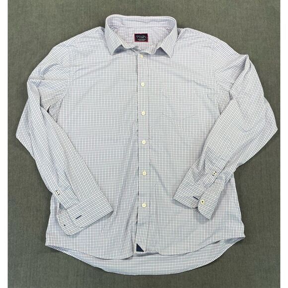 UNTUCKit Other - UNTUCKit Button Down Shirt Men XL Blue Classic Check Plaid Long Sleeve Stretch